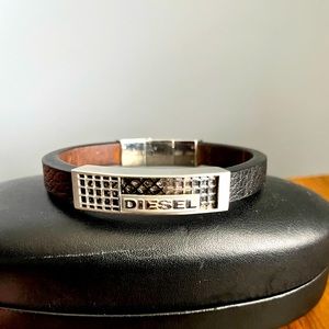 Men’s Diesel Leather Bracelet